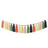 Boho Tassel Garland with Wood Beads Wall Hanging Tassel for Classroom Bedroom Nursery Decoration