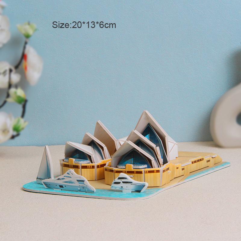 Kreatywna DIY 3D Papierowa Kartka Puzzle Model do Zbudowania Montaż Dzieci Ręcznie Robione Jigsaw Dekoracje Pokoju Zabawki Edukacyjne