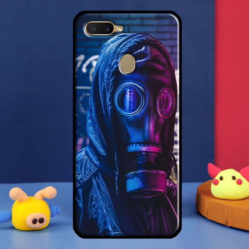 Nuclear Mask Gas Mask For Oppo A54 A57 S A78 A58 A98 A5 A9 A91 A15 A16 A17 A52 A72 A76 A96 A74 A94 A77 Phone Case