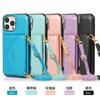 Crossbody Card Slot Flip Wallet Ledertasche für Samsung S24 S23 S22 S21 S20Ultra Plus S23FE Note20Ultra A14 A54 für iPhone 15 14Plus 13 12 11 Pro Max