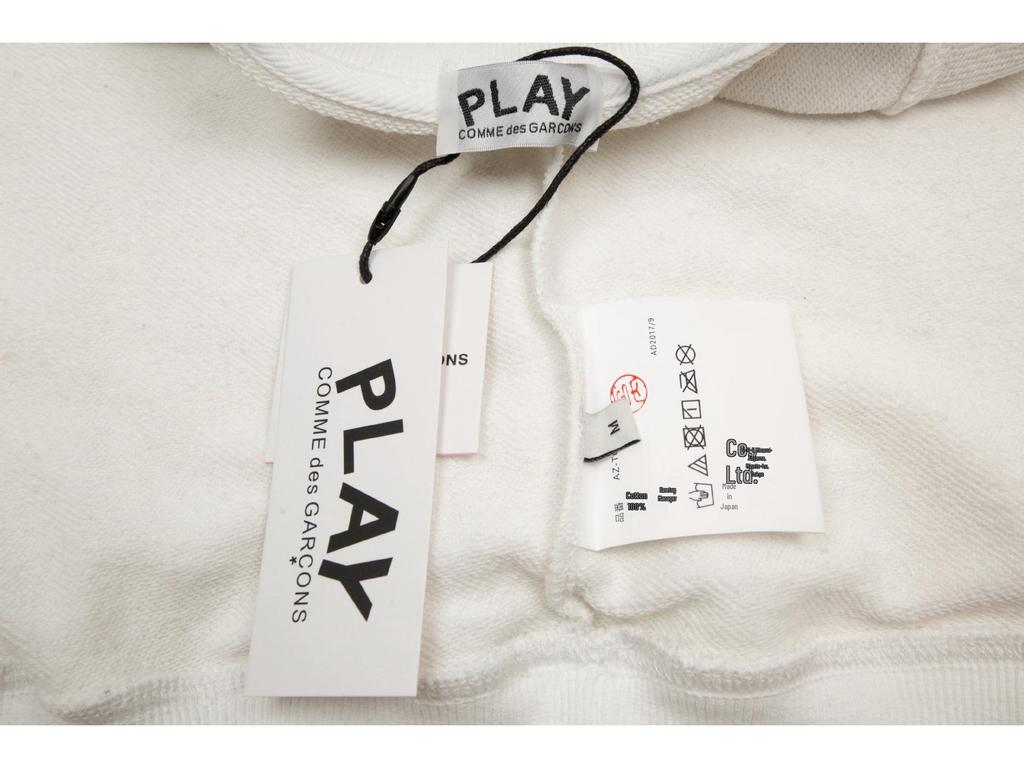 Hanorac cu glugă și gât rotund CDG PLAY Rei Kawakubo Patch Inimă Desenată