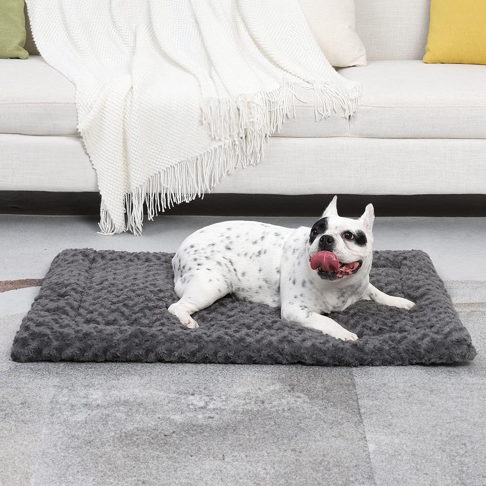 Summer Thin All-Season Pet Bed - Rose Velvet Double-Sided Mattress for Dogs & Cats