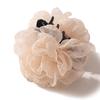 French Satin Camellia Large Hair Claw Clip - Elegant Floral Accessory