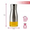 Olive oil vinegar dispenser 320 ml glass bottle with metal cap