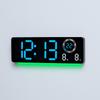 Luminous LED Wall Clock with Dual Alarms - Modern Design for Living Room