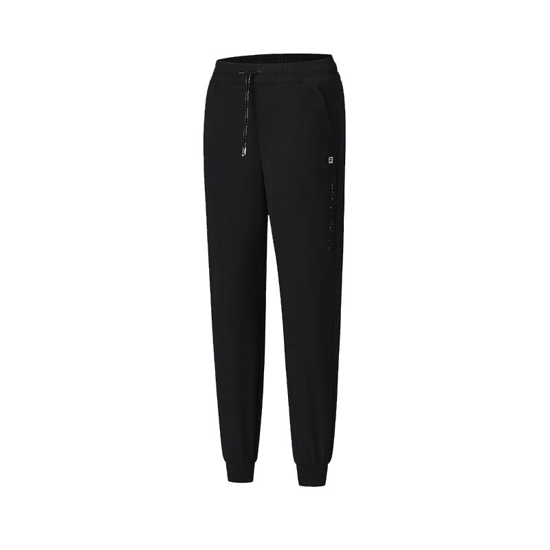 New FILA Knitted Sports Pants Women's Pitch Black A11W431604FBK