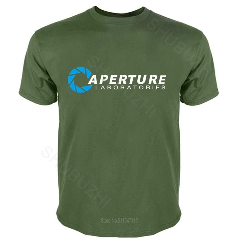 Portal T-Shirt Aperture Laboratories MEN'S The Cake Is A Lie Half Life Unisex Summer Tshirt New Cotton Tee-shirt Euro Size