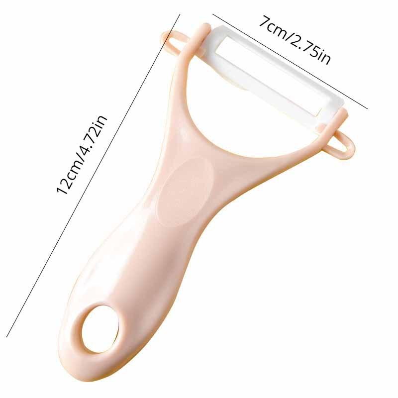 1PCS Pink Eramic Fruit Peeler Kitchen Multi Function Planer Household Apple Peeler Potato Peeler Kitchen Essential