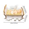 Baby Jesus Manger Figurine,Christmas Nativity Scene,Christian Holiday Decoration Collection with LED