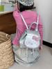 Childrens Cartoon Hello Kitty Cat Backpack With Pu Material And Butterfly Bow For Girls Daily Use