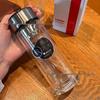 Huaxiang 388 High Mountain Double-Walled Borosilicate Crystal Glass Cup - Men's Business Office Gift.