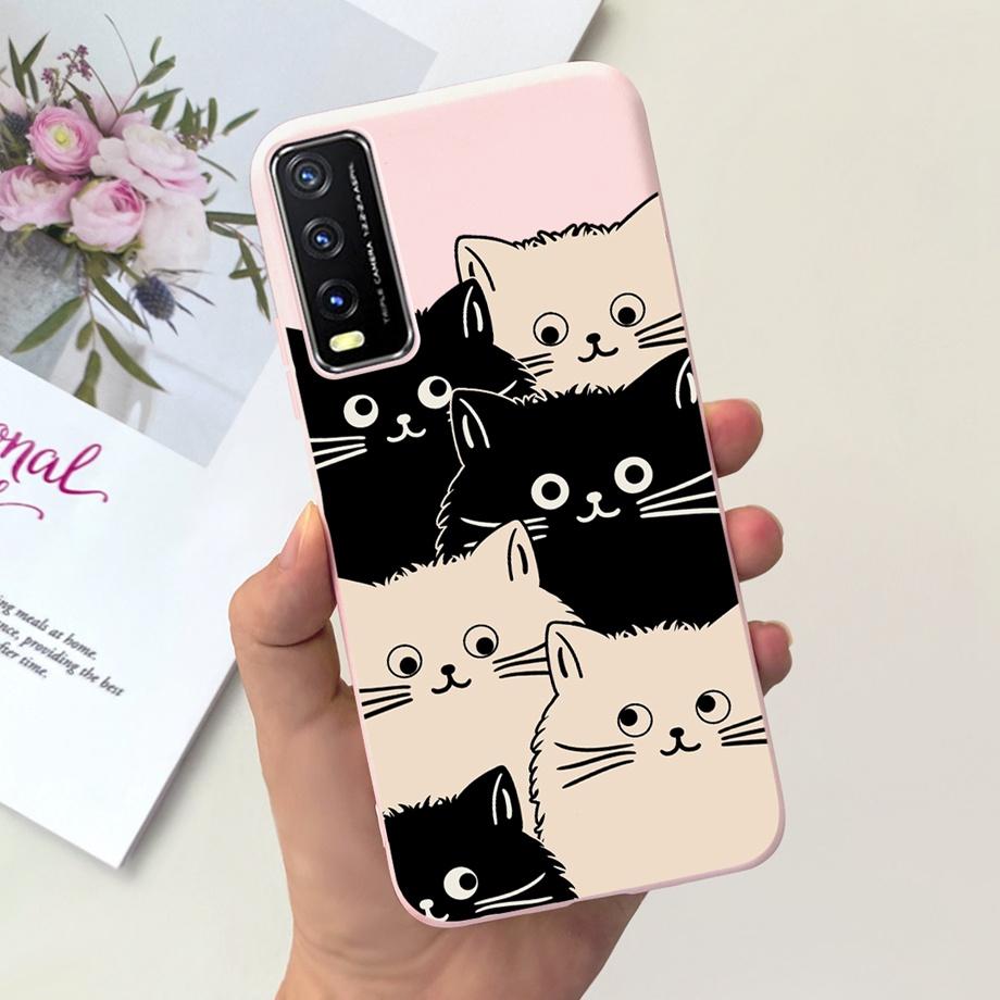 For Vivo V2027 Vivo V2028 Phone Case Space Man Moon Night Cartoon Soft Silicone Bumper Funda For Vivo Y11s Y12s Y20 Y20i Y20s