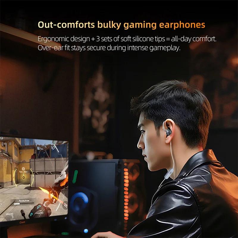 KZ Gale Esports-grade Dual-mic Gaming Earphones Wired Headphones Upgraded To Bluetooth Improved Bass Headset In Ear HiFi Earbuds