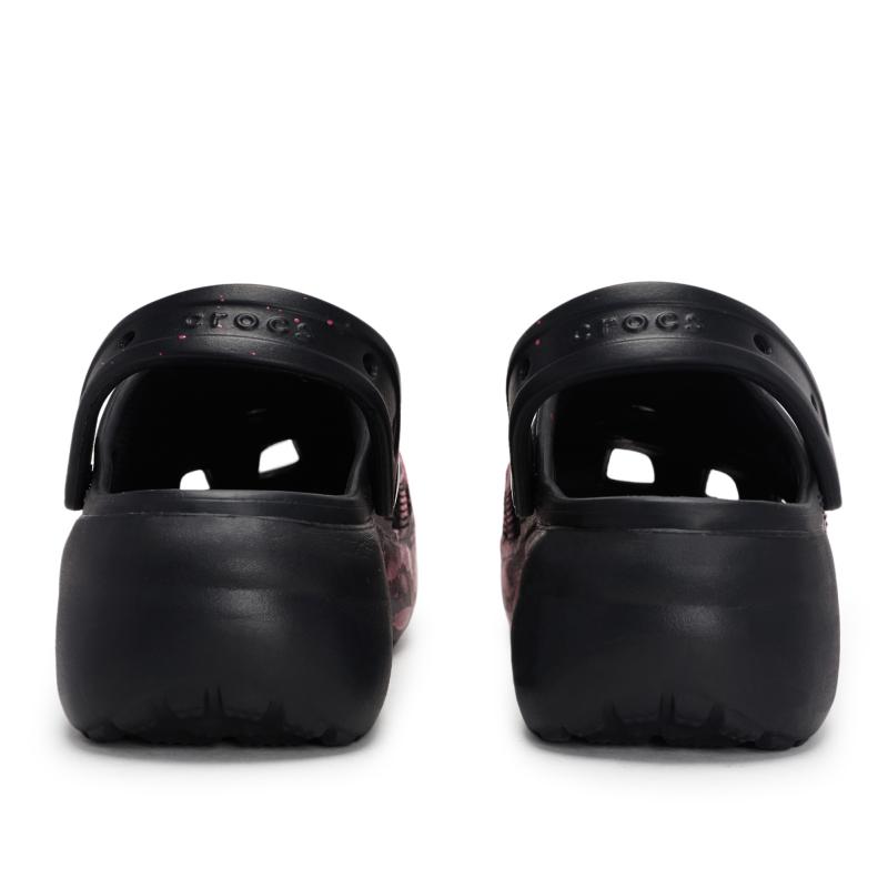 Crocs 811 Made Pink Mist Live Special Shoe Box High Street Fluid Ink Splash Hole Shoes Unisex Black Pink