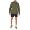 Men's ASICS FUJITRAIL Jackets Men's Mantle Green Hooded Moderate Hard Shell