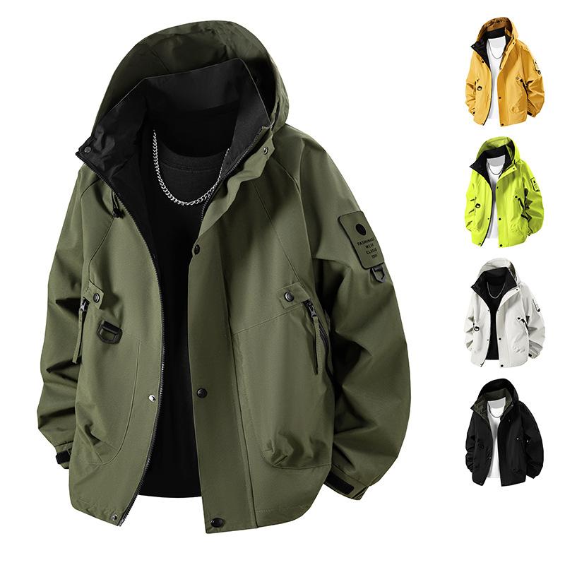 Męska i Damska Wiosenna i Jesienna Wodoodporna Kurtka Outdoorowa, Amerykańska Kurtka Hardshell do Wędrówek i Alpinizmu
