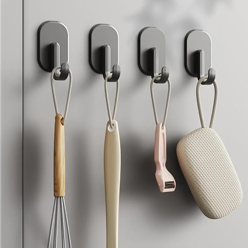 [Magnetyczne haczyki kuchenne] 4 szt. Haczyki magnetyczne na lodówkę, piekarnik, mikrofalówkę - Naścienne haczyki do przechowywania w kuchni z mocnym uchwytem, trwały plastik