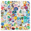 100 Ins Small Size 4CM Graffiti Stickers Cartoon Hand-painted Stickers Waterproof Decoration