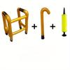 New Gold Inflatable Cane, PVC Inflatable Walking Aid, Retirement Party Supplies Simulation Prop, Inflatable Cane, Including Inflatable Cylinder