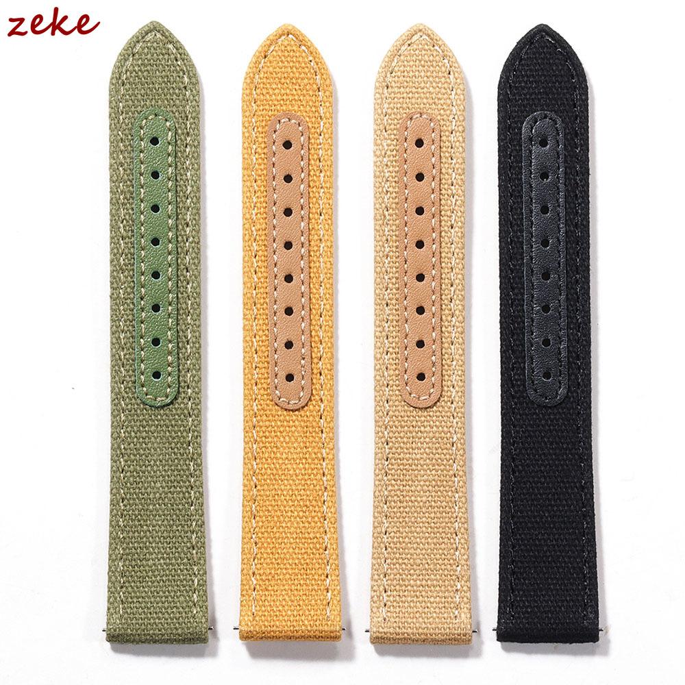 20mm 22mm Braided Canvas Watch Band for Samsung Galaxy 3/4 40mm 44mm Classic 46/42mm Quick Release Bracelet for Huawei Straps