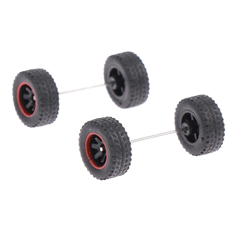 

Інноваційні та практичні 1 набір іграшок для гоночних автомобілів своїми руками 1:64 Автомобільні колеса для гумових шин із модифікованою віссю моделі