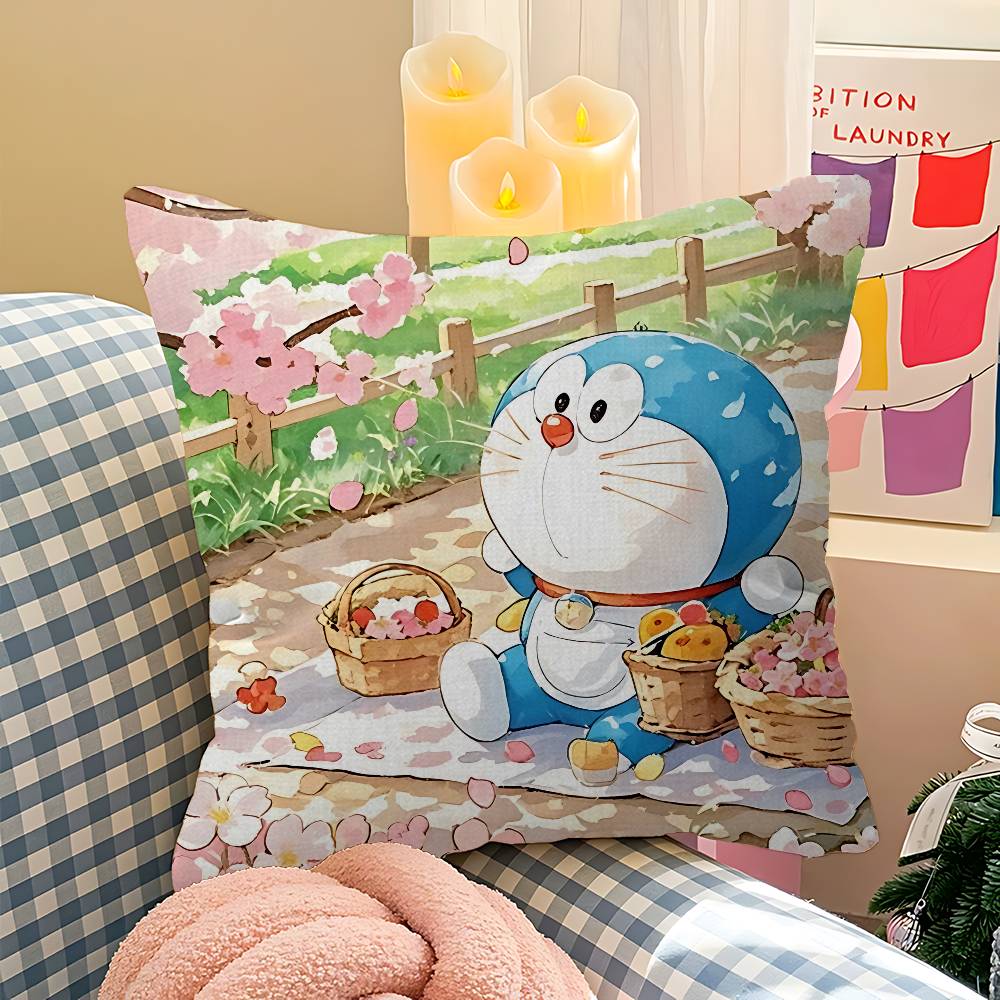 Funny DDoraemons Cartoon Pillow Gift Home Office Decoration Pillow Bedroom Sofa Car Cushion CoverPillow Case