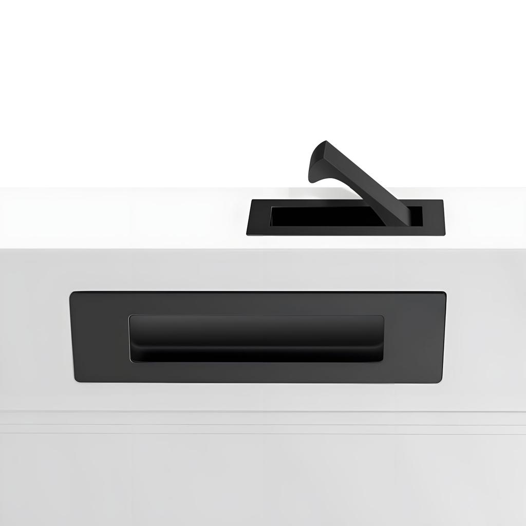 Modern Recessed Door Pull Hardware Collection Simple Installation For Wardrobes And Storage Areas