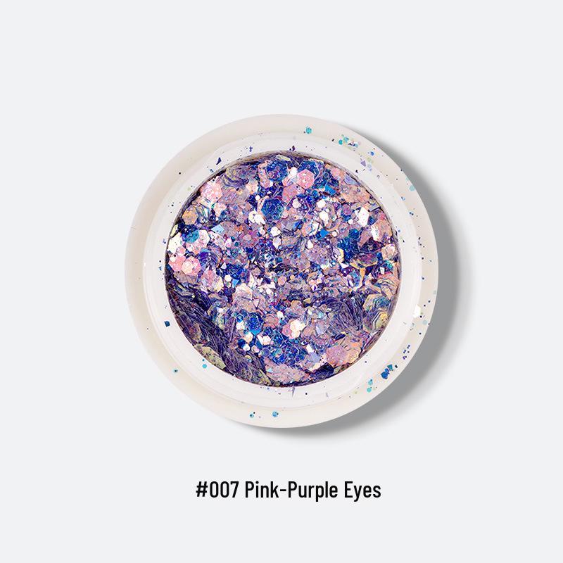 Iridescent Nail Art and Eyeshadow Glitter Sequins