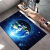 Earth in vast cosmic space carpet Yoga living room room decor children's crawling mat doormat area rug games mat