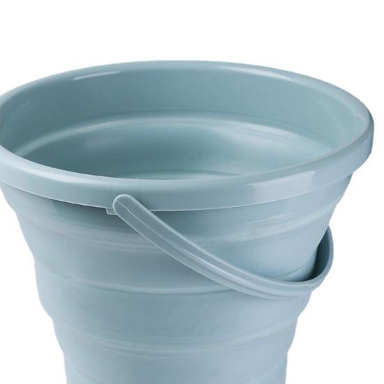 5/10L Outdoor Folding Bucket Great Load Bearing Handle Leakproof Thick Collapsible Space-saving Hanging
