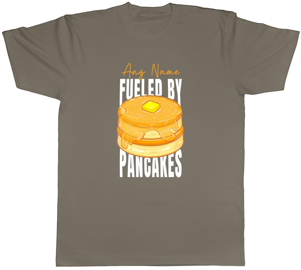Personalised Fueled by Pancakes Shrove Tuesday Unisexs TShirt Tee Gift Top