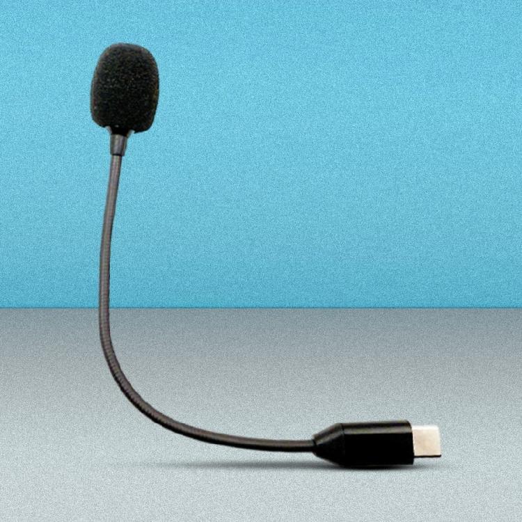 Detachable Type C Microphones Boom for Online Meetings and Music Recording Without Extra Driver