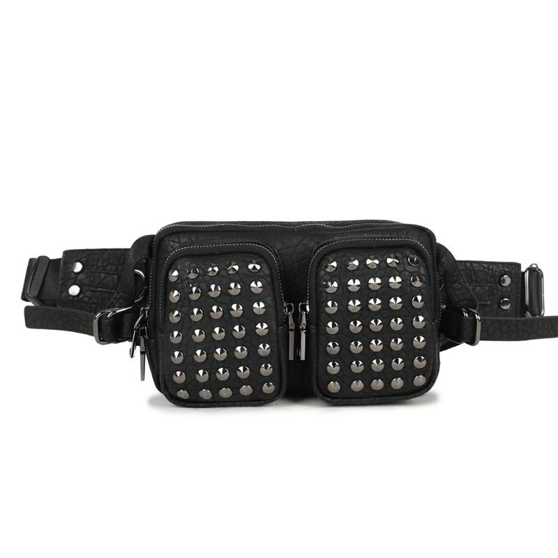 Neue europäische und amerikanische Mode Punk-Stil spezifische Weiden-Nageltasche, persönliche trendige coole Hüfttasche für Männer und Frauen, Brusttasche