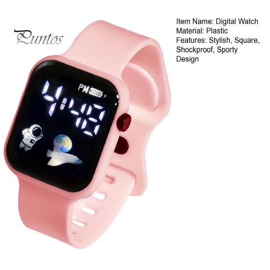 Reliable Electronic Watch LED Digital Stylish Square Shockproof Sporty Clear Reading Design Student Sport Personality Accurate