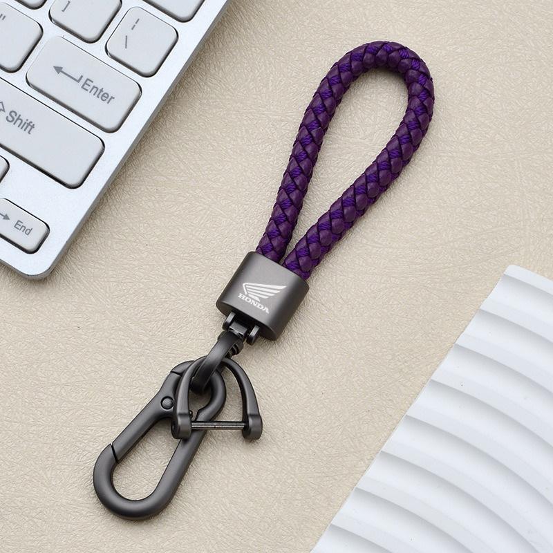 Braided Rope Car KeyRing Chain Keychain Anti-Lost Key Pendant For Honda CB400 CB 400 1992-2021 2020 CB 400SF Interior Accessorie TV7