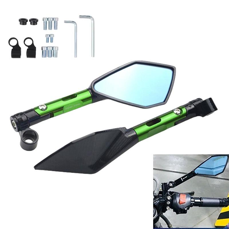 CNC ALUMINUM Custom Universal Motorcycle Rearview Side Mirrors 8mm 10mm For KAWASAKI Z750 NINJA250 HONDA R1 R6 FZ6 SUZUKI YAMAHA