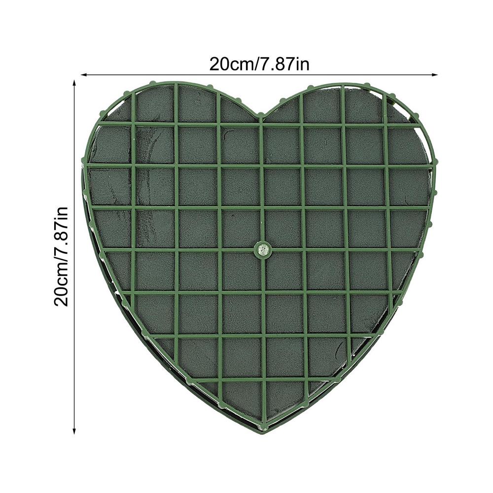 Блоки из флористической пены на присосках, блоки из флористической пены в форме сердца, губка из зеленой флористической пены для цветочных композиций S
