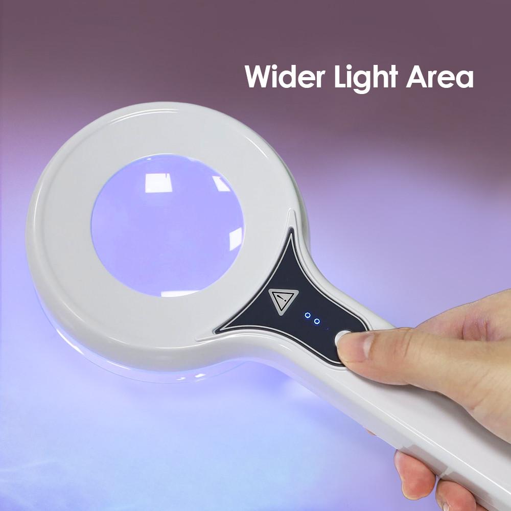 Face Skin Diagnostic Light Portable Facial Salon Beauty Analyzer Rechargeable Skin Analyzing Testing UV Lamp