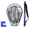 Fishing Tackle Landing Net Set BLUE LARCAL Carbon Landing Net Tamo Joint Net M 3-piece Tama-no-e 6m/5.5m/5m + L/M + (sip-netset) (6m/blue, Size)