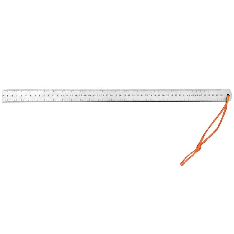 Stainless Steel 50cm Straight Ruler Car Mounted Defense Ruler Measurement Tool Multifunctional Straight Edges Ruler