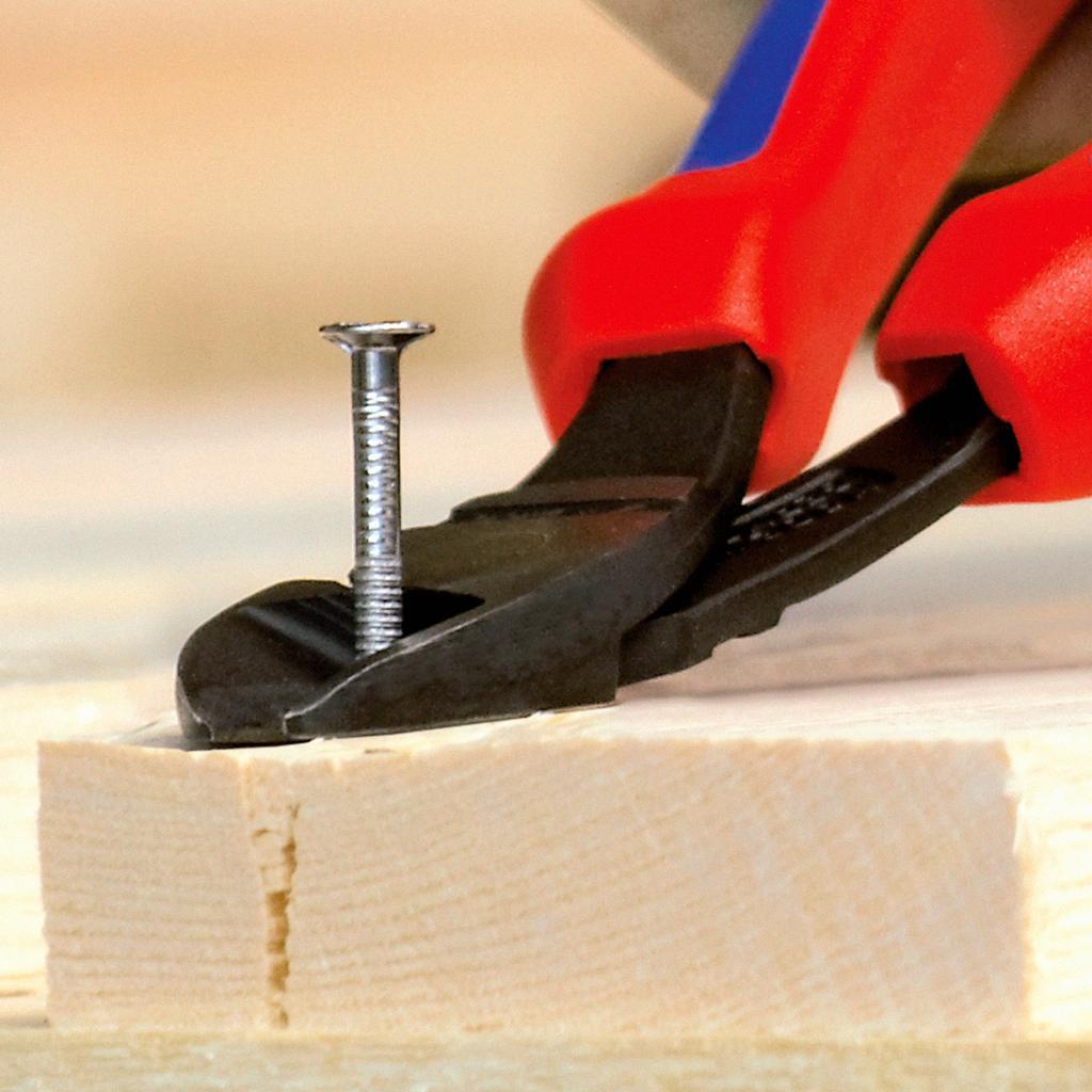 KNIPEX Diagonal Cutting Pliers 7422-250 Heavy-Duty (Bent Type)