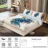 3D Peacock Bedding Set Peacock Bird Animal Duvet Cover Gorgeous Blue Feather Quilt Cover PillowcaseQueen Bedding Set