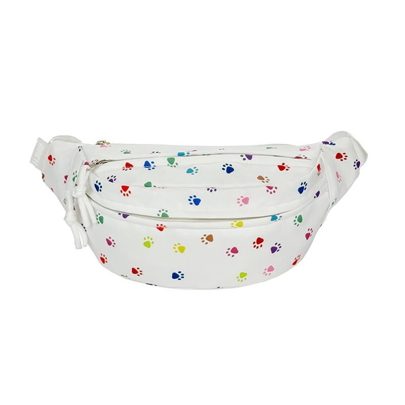 Lightweight Dot Print Chest Bag Student Waist Bag Women's Crossbody Bag
