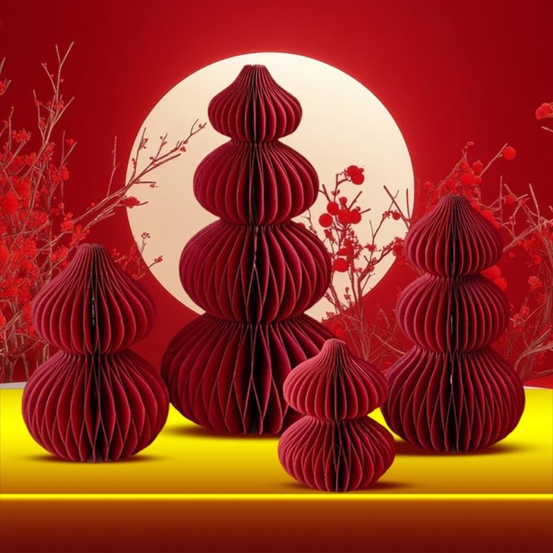 Unique Snake Year Theme Gourd Desktop Decoration Set For Enhancing New Year Atmosphere And Home Decors Taste