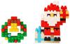 Nanoblock Christmas Card (Santa and Wreath) Horizontal