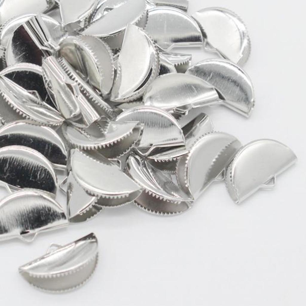 100pcs Ruban Pince Clip Cord Crimp End EMBOUT COLLIER BRACELET Findings 100pcs Ruban Pince Clip Cord Crimp End EMBOUT COLLIER BRACELET Findings