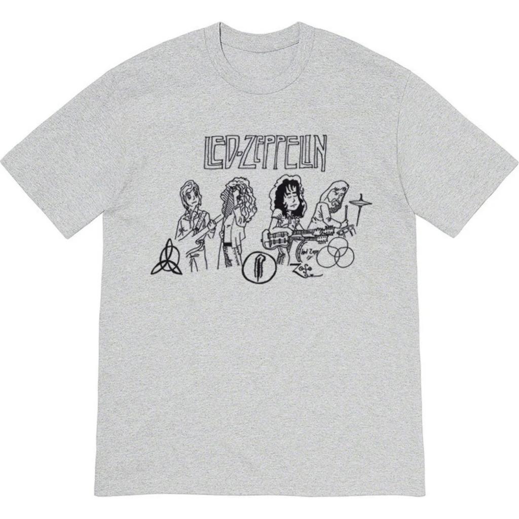 2026 Led Zeppelin Band Retro Vintage Loose T-shirt Spring Fashion Sports Pure Cotton Men's T-Shirt Clothing Tee Y2k Woman