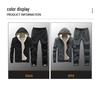 2024 Men's Lambswool Thickened Hoodie and Sweatpants Set for Autumn/Winter
