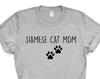 Siamese Cat Mom T-Shirt: Soft Touch Cat Lover Tee
