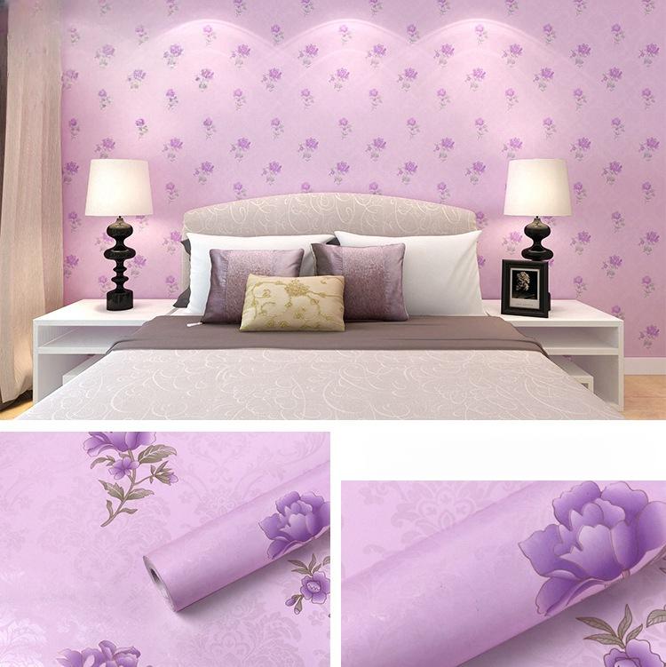 45cm*10m/1 Rolle Europäischer Stil Retro Dekorieren Hintergrundwand Hibiskus Wandbilder Tapete Wohnzimmer Kreative Hauswandaufkleber